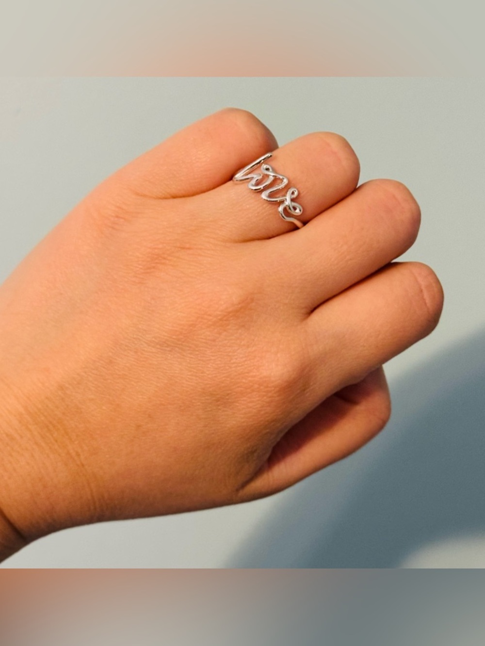Tiffany & Co.  SS Picasso Graffiti Love Ring Size 8 - Picture 6 of 12